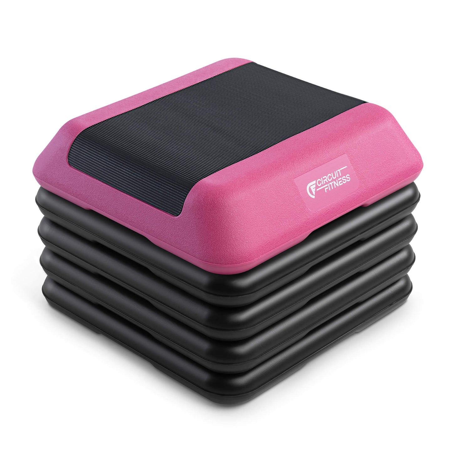 Adjustable Aerobic Step Platform with 4 Risers in multiple Colors - Circuit Fitness