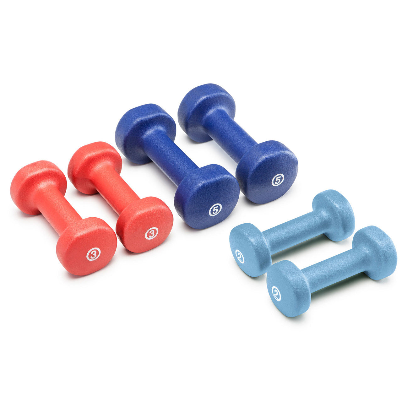 3-Pair Neoprene Dumbbell Set | Marcy NDS-21.1 Coated Dumbbells