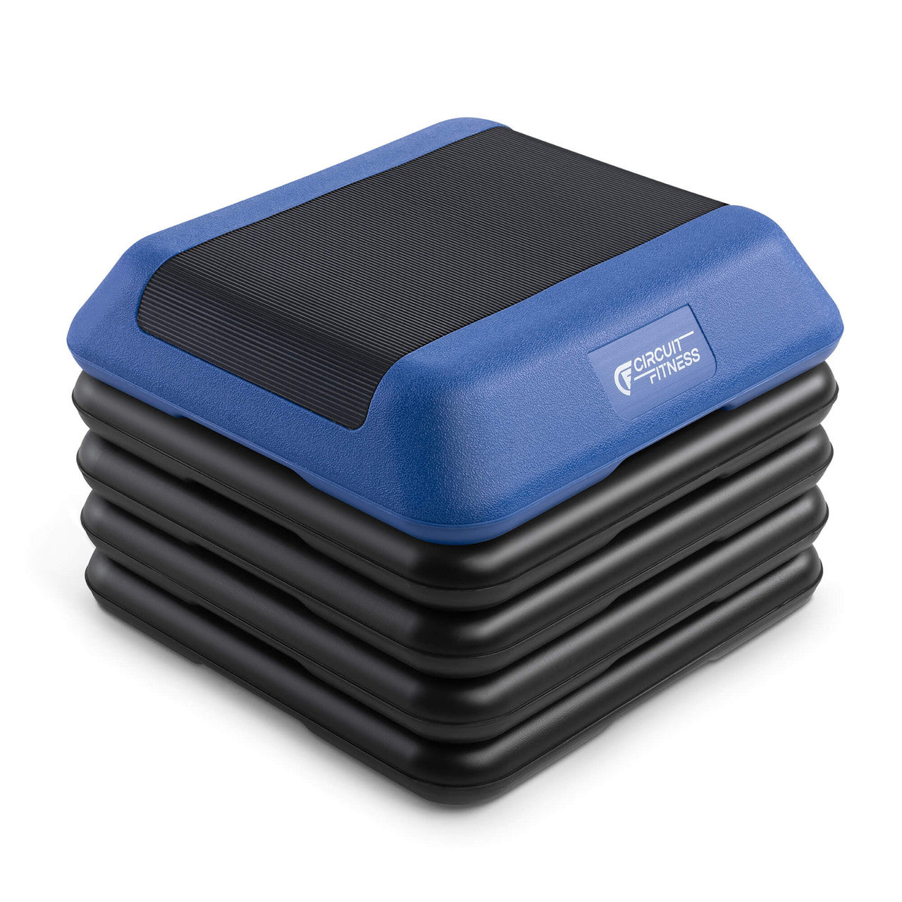 Adjustable Aerobic Step Platform with 4 Risers - Blue - Circuit Fitness