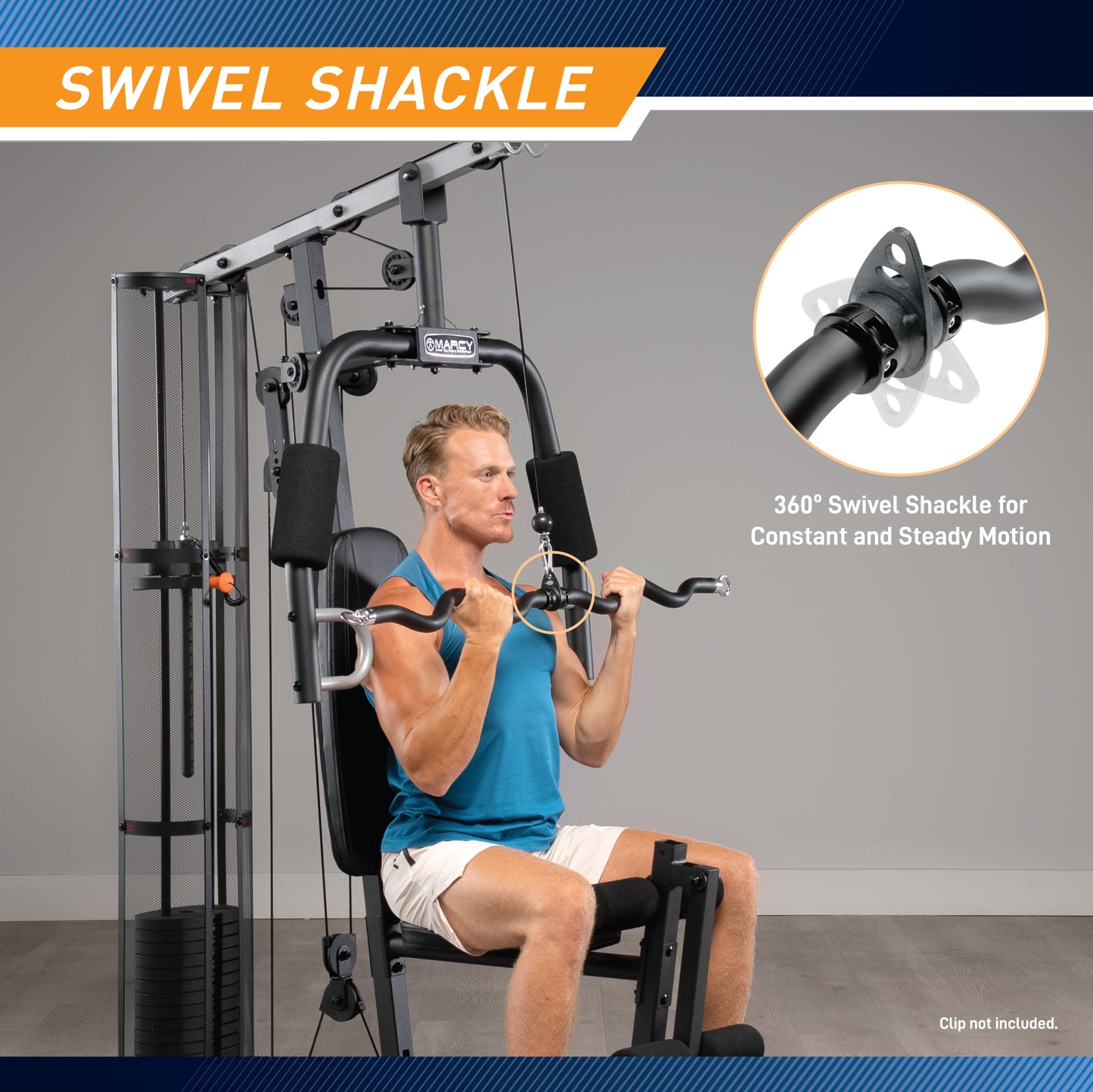 Marcy Deluxe Exercise Bar for Lats, Curls and More | BBEB-7355