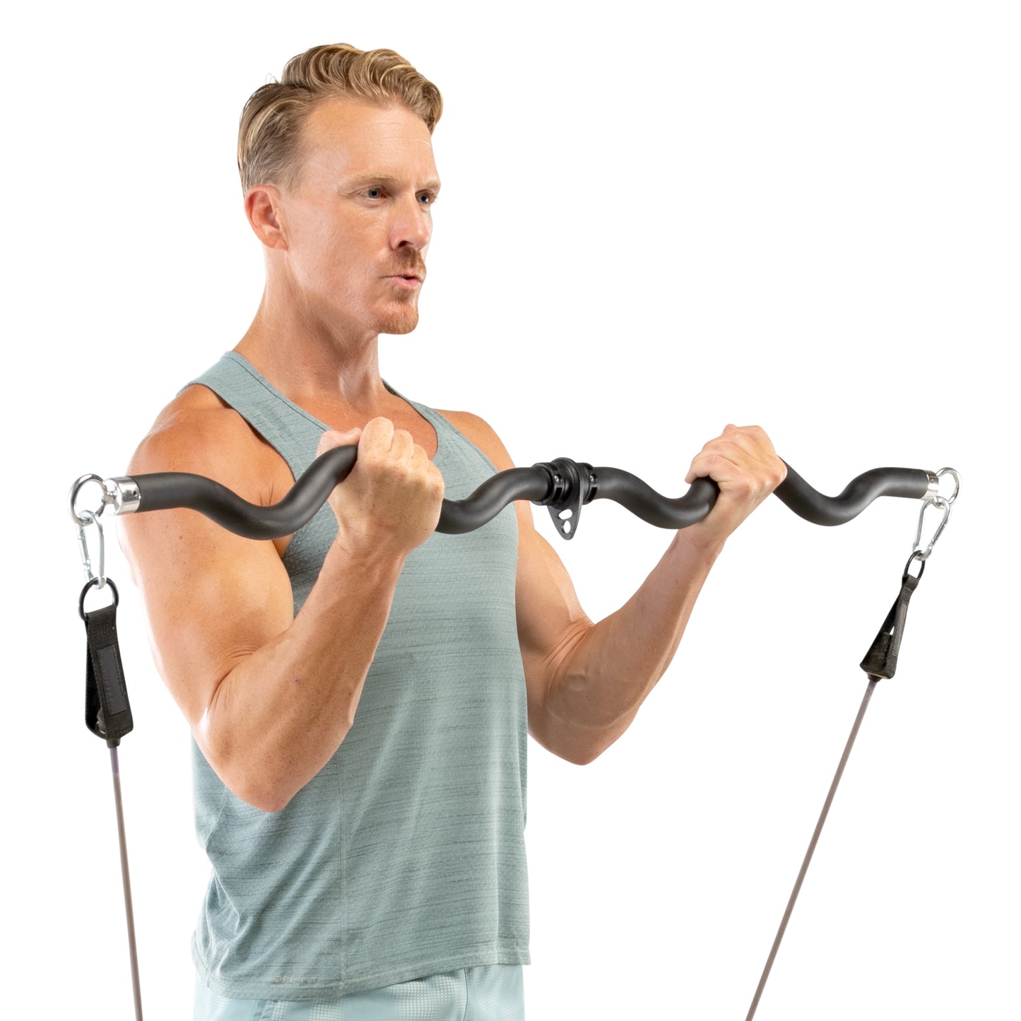 Marcy Deluxe Exercise Bar for Lats, Curls and More | BBEB-7355