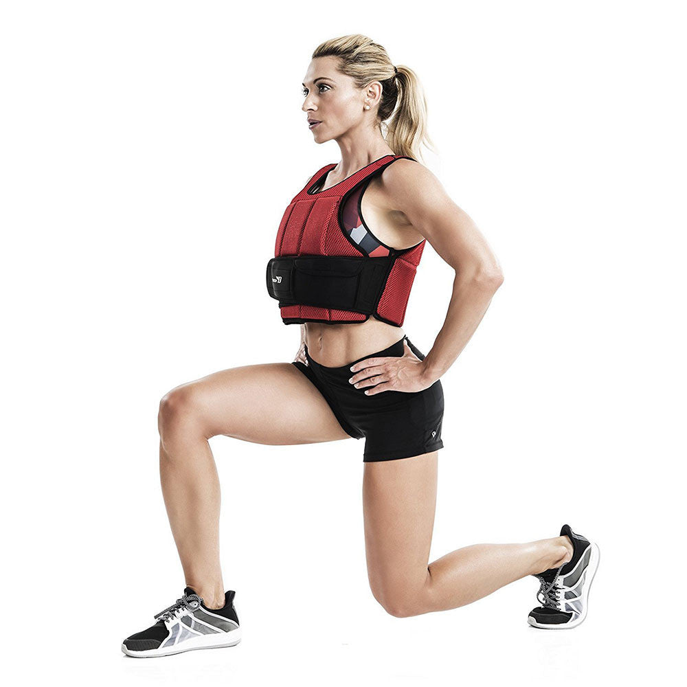 Bionic Body 15 lb. Weighted Vest in use by Kim Lyons - Lunge