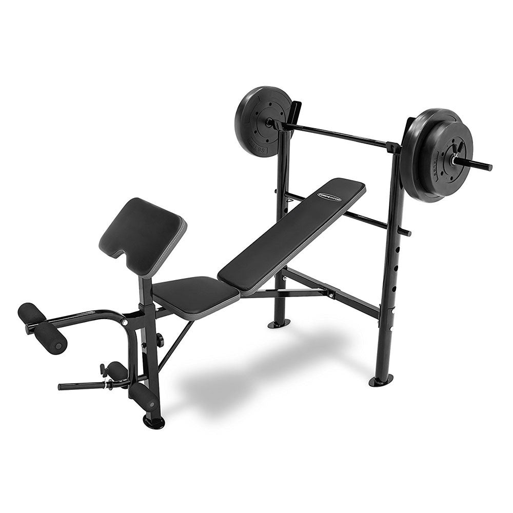 Competitor Combo Bench w/ 80lb Weight Set Quality Strength