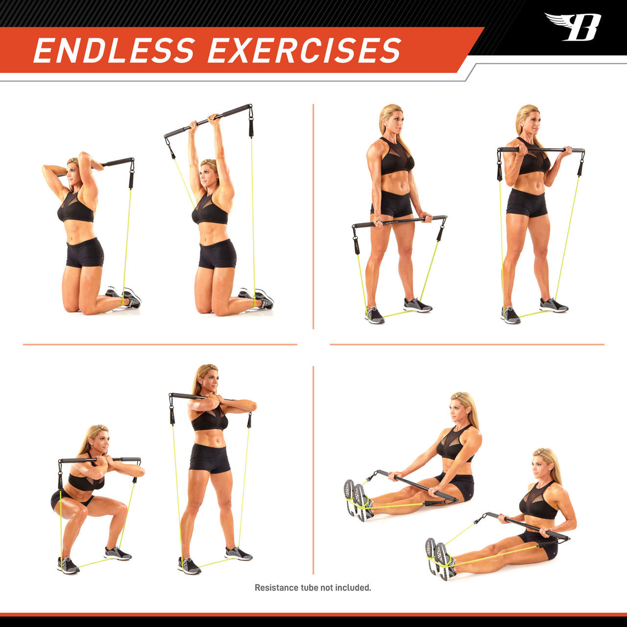 Exercise Bar  Bionic BBEB-020 - endless exercised