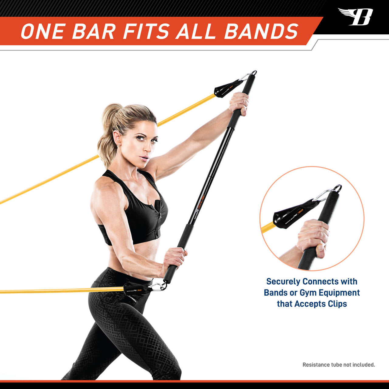 Exercise Bar  Bionic BBEB-020 - one bar fits all bands