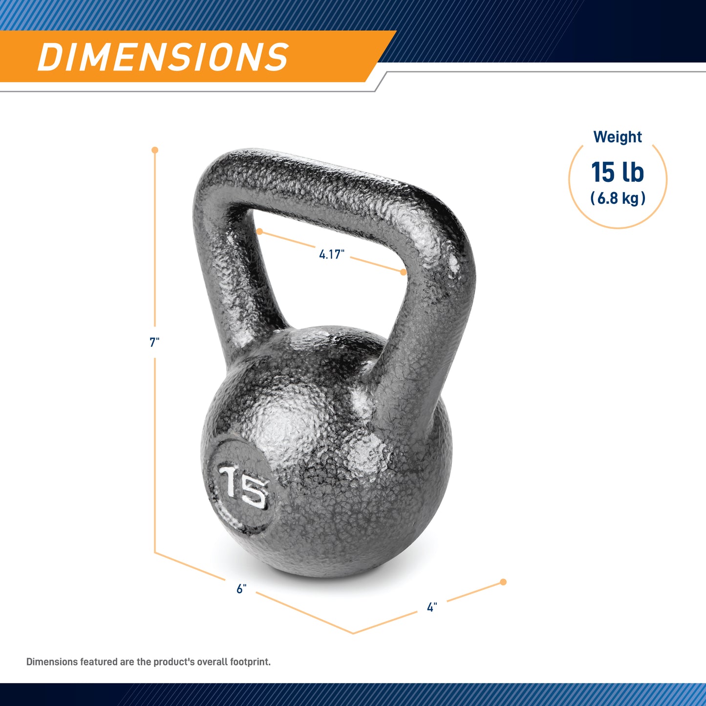 15lb Hammertone Kettlebell | HKB-015