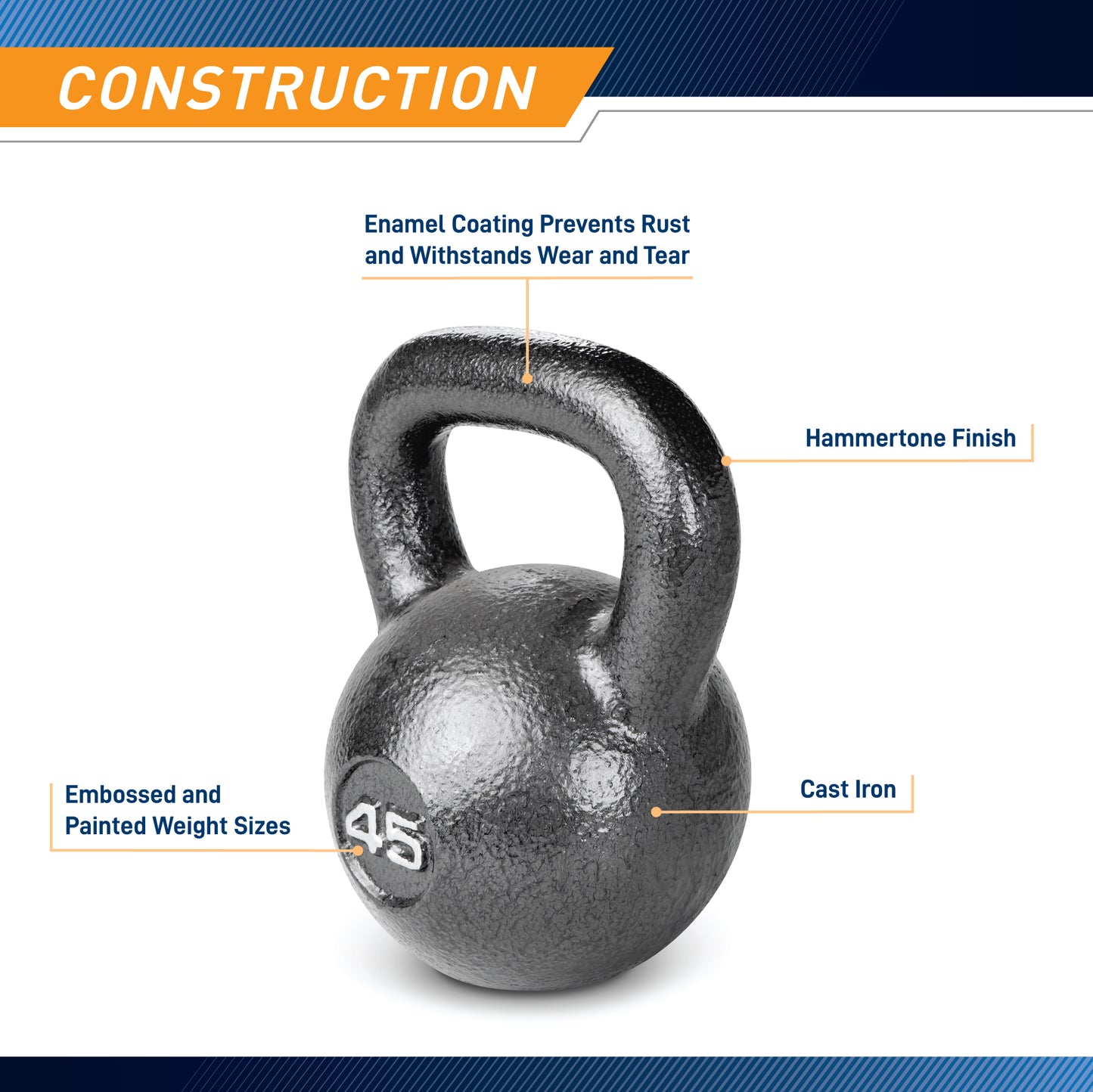 45lb Hammertone Kettlebell | HKB-045