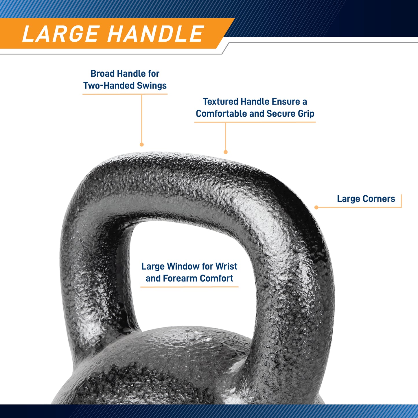 Marcy 55lb Hammertone Kettlebell | HKB-055