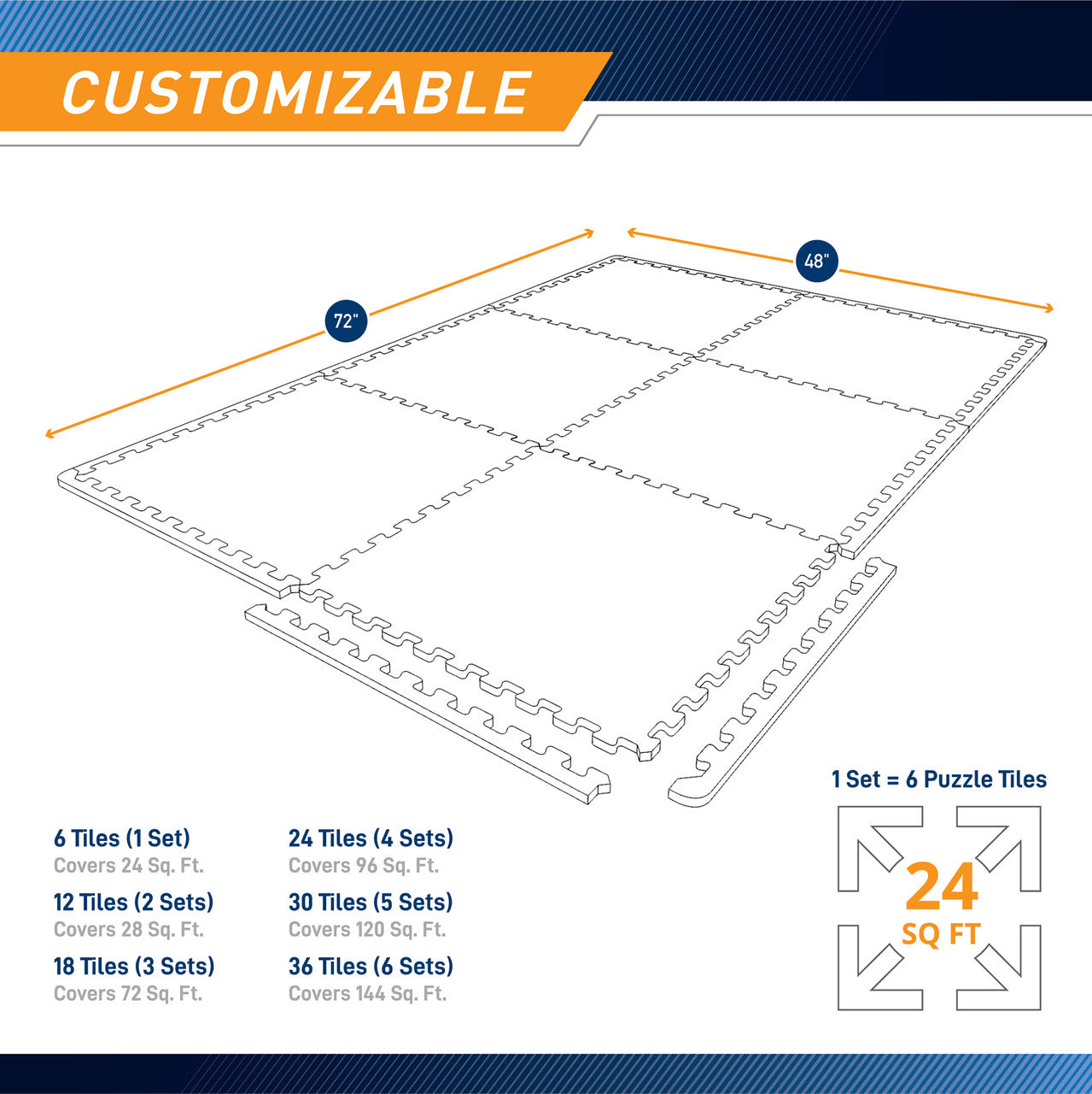High Impact Flooring Marcy MAT-20 - Infographic - Customizable