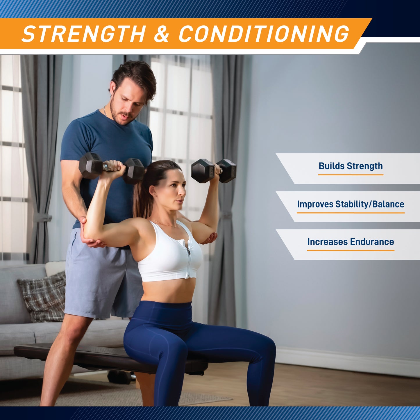 Marcy 15lb Rubber Hex Dumbbell | IBRH-015