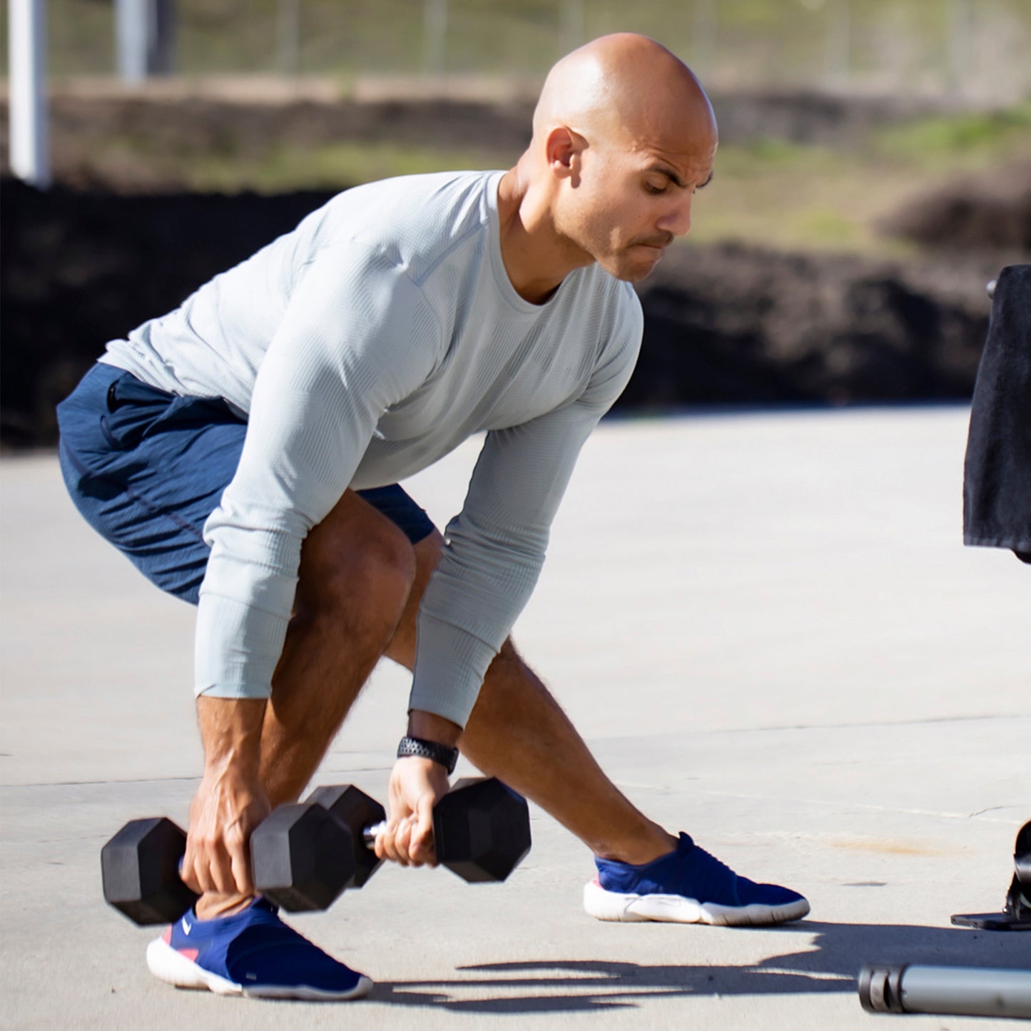 Marcy 15lb Rubber Hex Dumbbell | IBRH-015