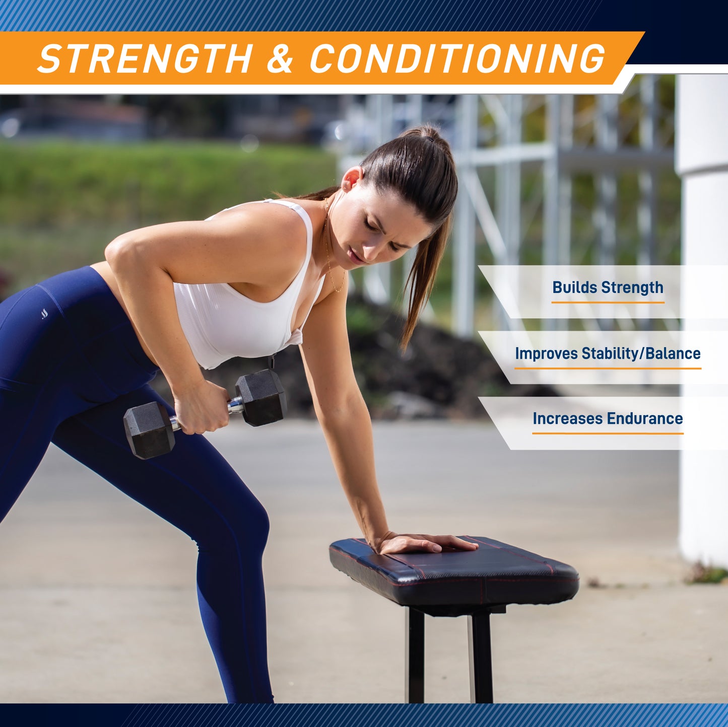 Marcy 20lb Rubber Hex Dumbbell | IBRH-020