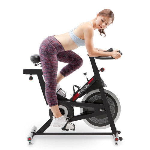 Indoor Cycling Bike with 30 lbs Flywheel | Circuit Fitness AMZ-948BK Exercise Bike - Retired