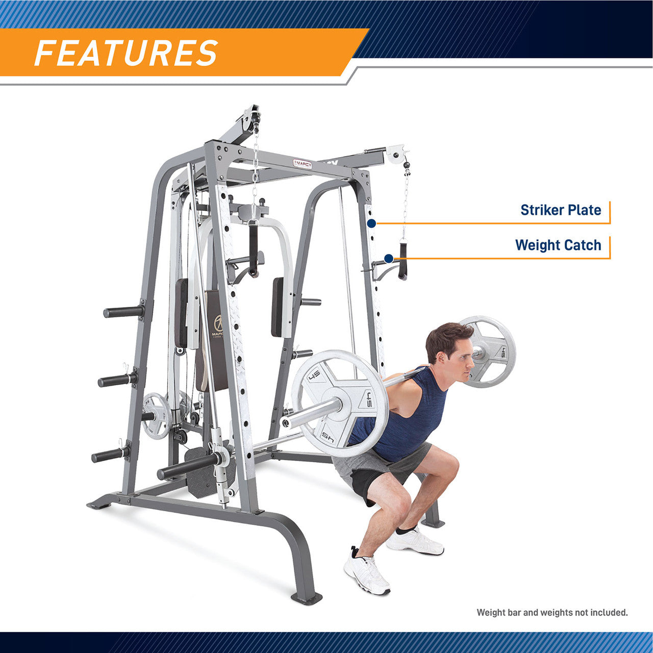 Best Home Gym by Marcy - MD-9010G - Use the MD-9010G as a Rack - Squats