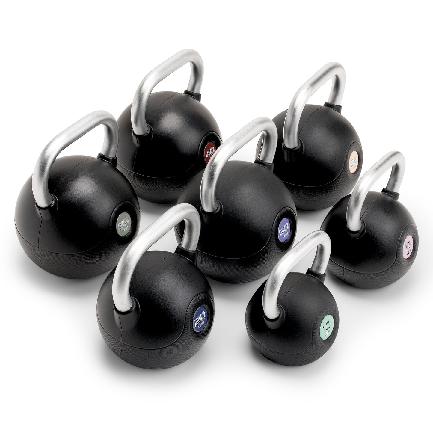 Marcy 10lb Poly Urethane Coated Kettlebell with Chrome Handle - Green |  MCKB-010-GREEN