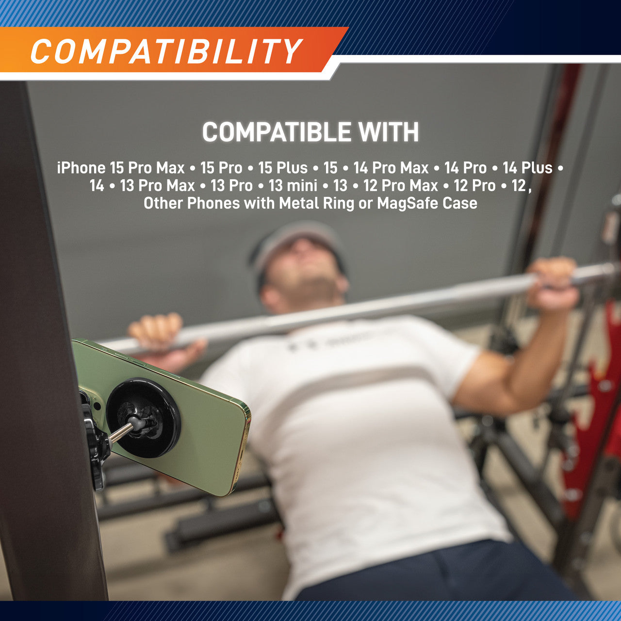 Marcy Magnetic Phone Mount with Dual Rotating Magnetic Heads | MAGMT