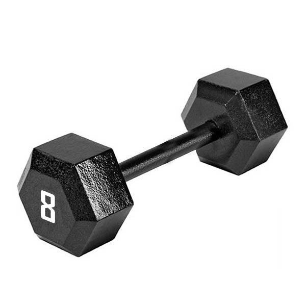 The Marcy 8 LB. Hex Dumbbell IV-2008 free weight optimizes your high intensity interval body building training