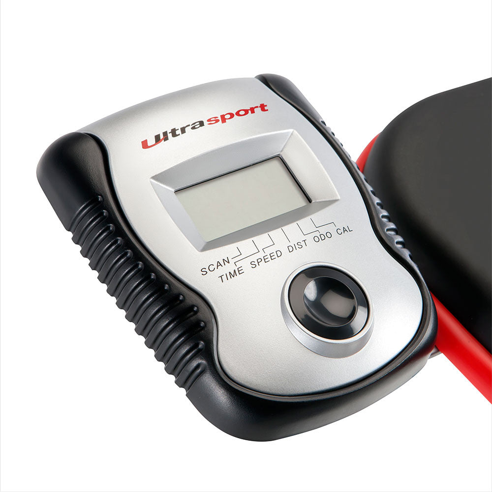 Marcy Foldable Exercise Bike with Built in Laptop Table and LCD Display - NS-755 - LCD Display