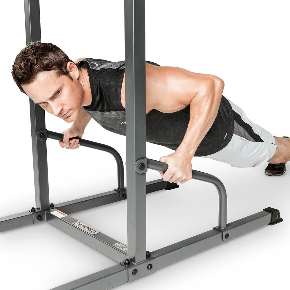 Marcy Power Tower TC-3515 in use - Push up Bars