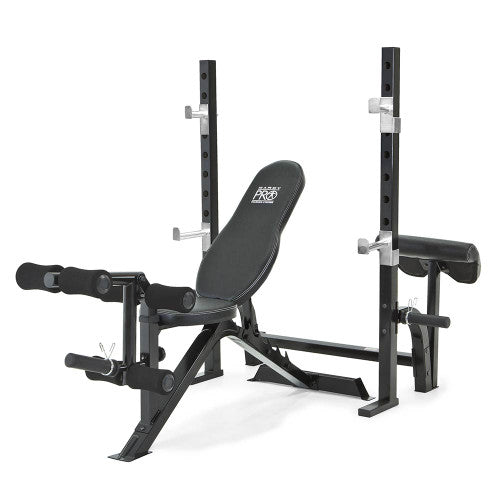 Marcy Pro 2PC Olympic Bench w/ Walk-in Squat Rack | PM-842 - Retired