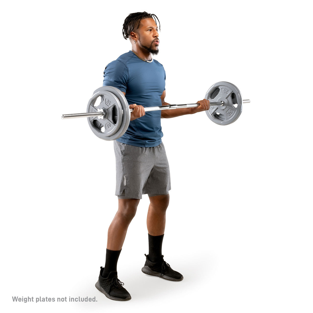 Marcy Standard 6' Weight Bar TRB-72.2 - Model Doing Curls