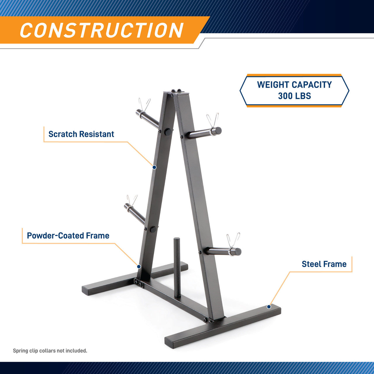 Marcy Standard Weight Plate Tree - PT-5733 - Infographics - Construction