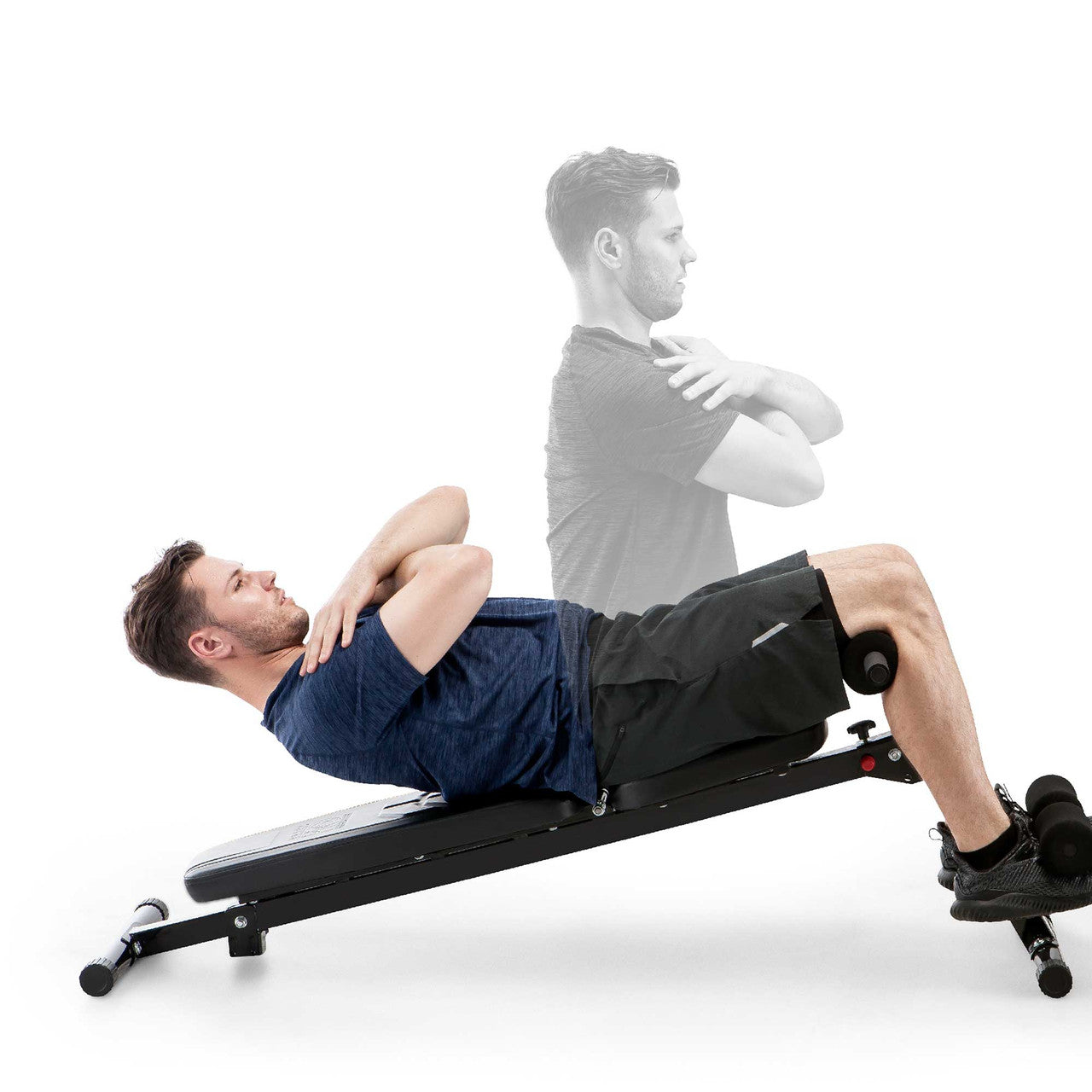 Multi-Position Utility Bench with Adjustable Hyper-Extension Anchor PM-4880 Marcy - declined sit ups