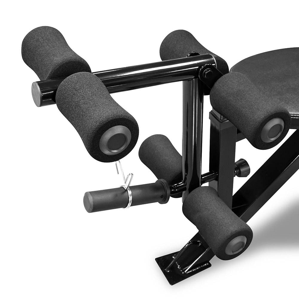 The Marcy Pro 2PC Olympic Bench | PM-842 comes with a leg developer to deliver a full body workout