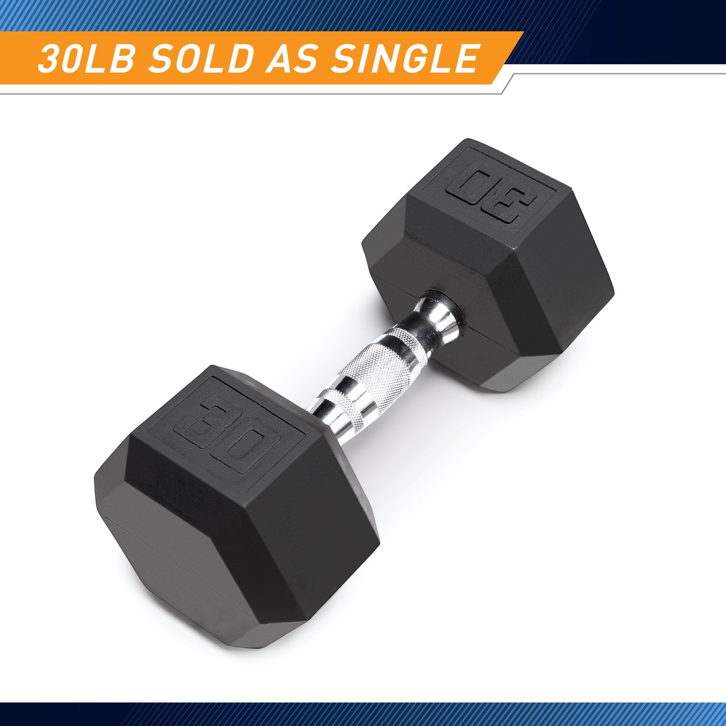 30lb Rubber Hex Dumbbell RHDB-030 | Marcy - RETIRED