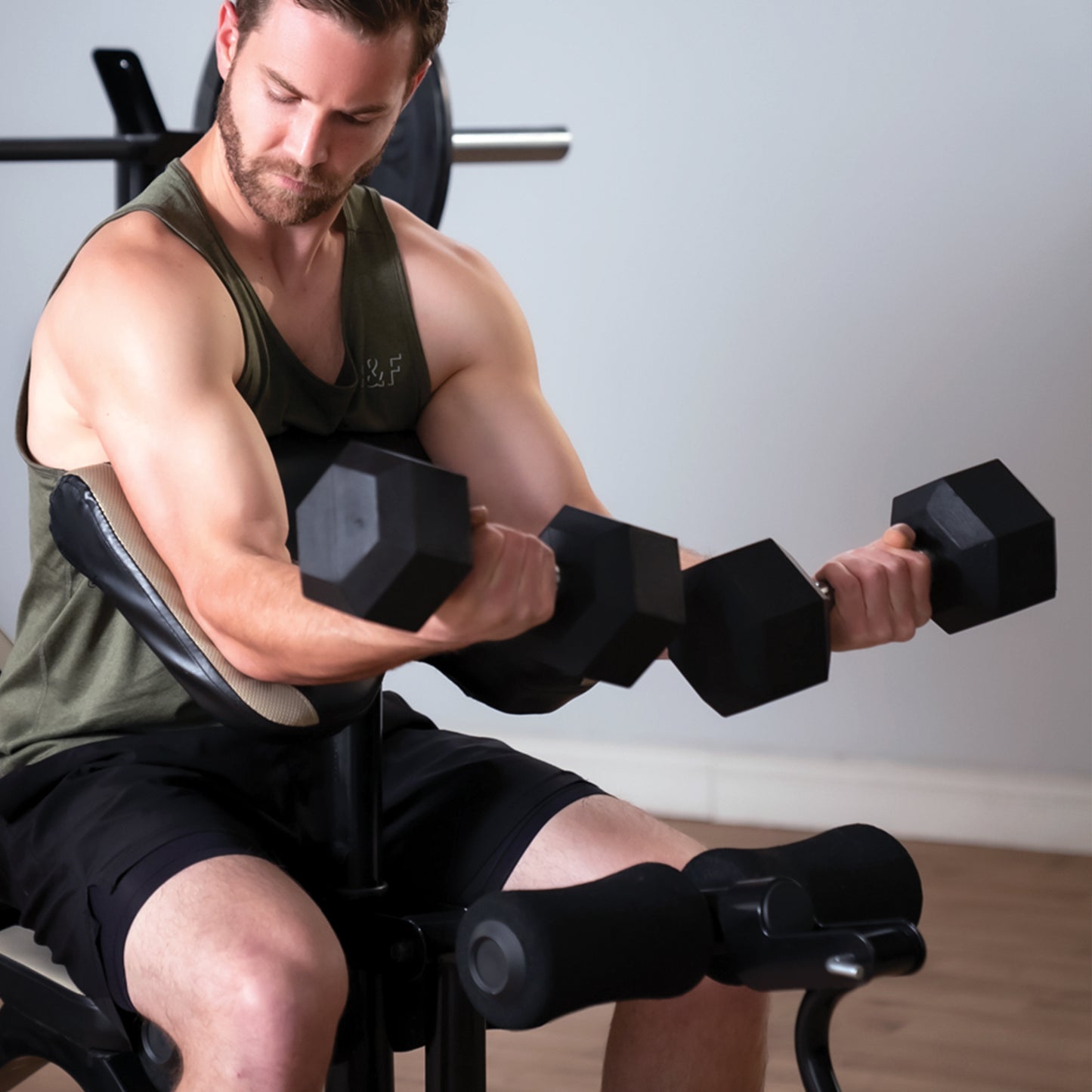 40lb Rubber Hex Dumbbell RHDB-040 | Marcy - RETIRED