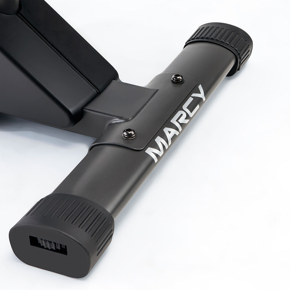 The Regenerating Magnetic Recumbent Bike | Marcy ME-706 includes stabilizers to make it easy to place this item in your home gym