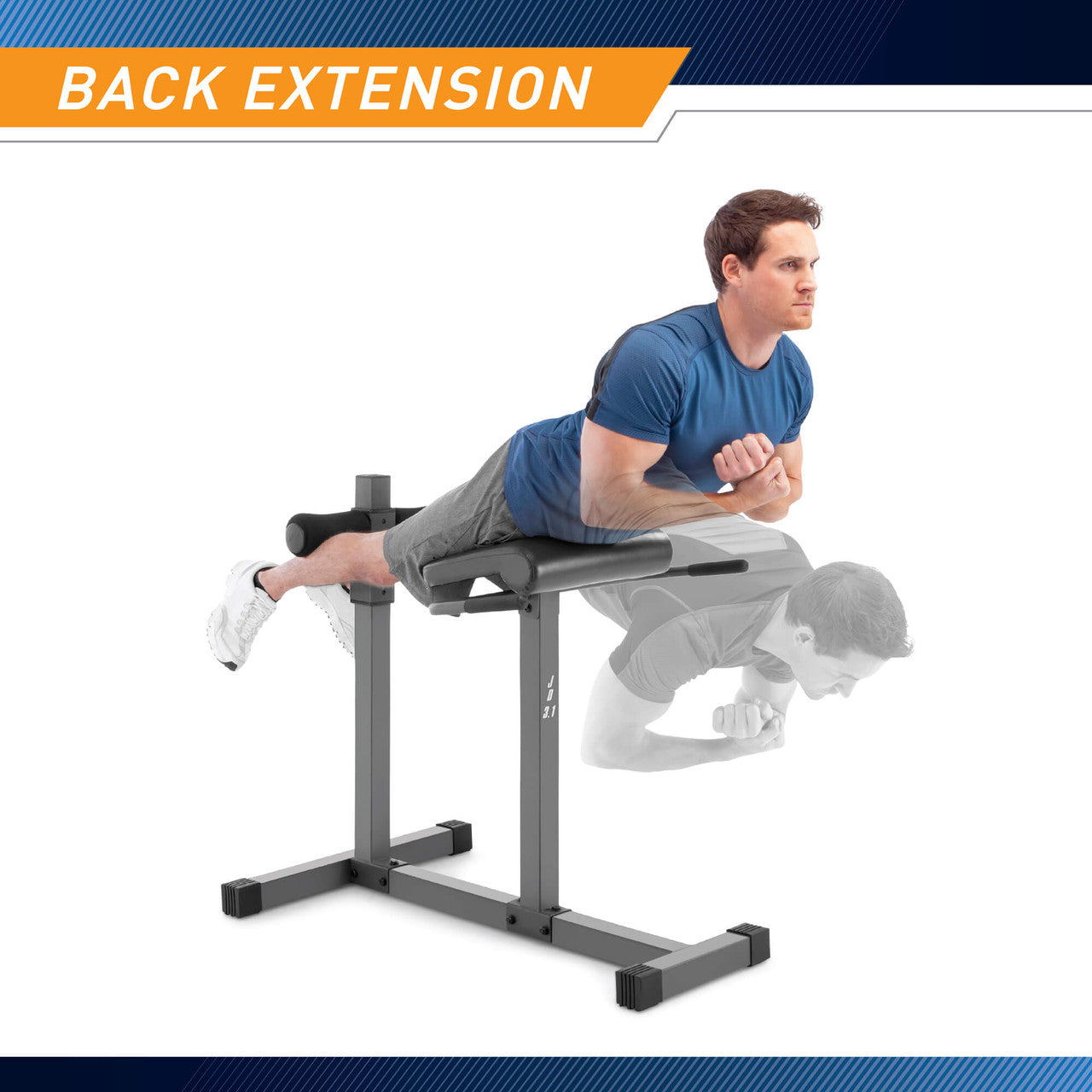 Roman Chair, Hyper Extension Bench Marcy JD-3.1 - Infographic - Back Extension