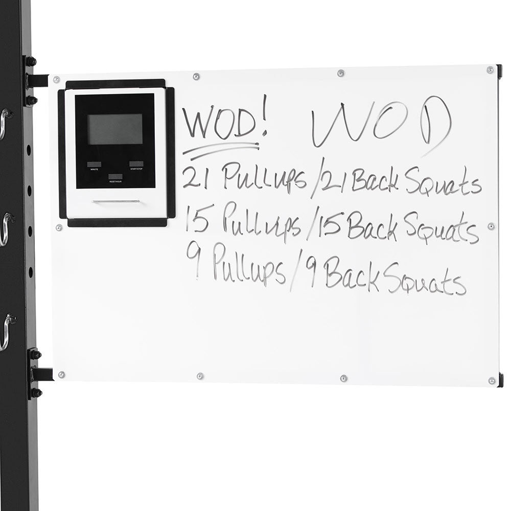 The Steelbody T-Rack STB-98001 includes a timer to easily track your workouts