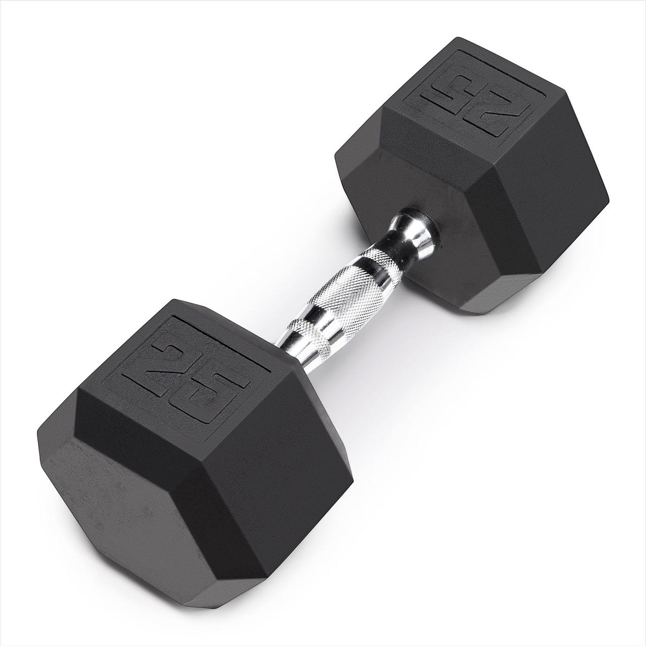 Marcy 25lb Rubber Hex Dumbbell | RHDB-025 Coated Dumbbells
