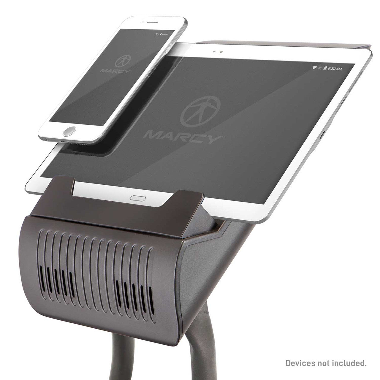 The Rowing Machine Marcy NS-40503RW display comes with tablet device holders  to make workouts enjoyable