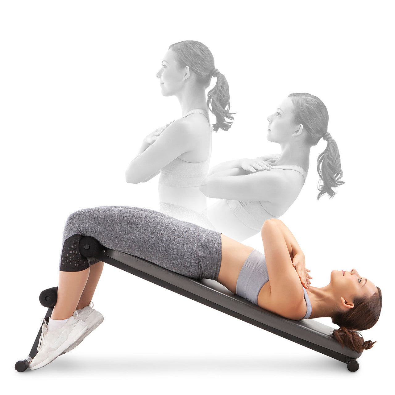 Utility Slant Board  Marcy Apex JD-1.2 - Model Doing Sit-Ups