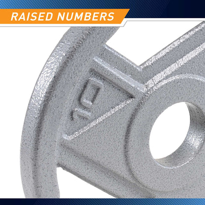 10lb Classic Olympic Plate MCW-10 - Infographic - Raised Numbers