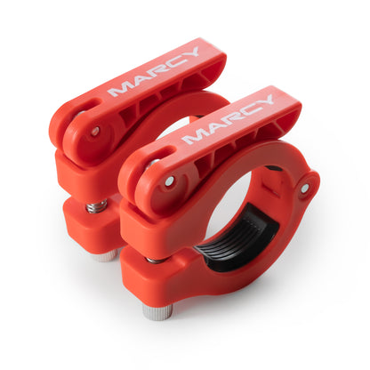 Olympic Barbell Lock Collar Clips to Secure Olympic Weight Plates | Marcy - In Red, Black, Blue, or Pink