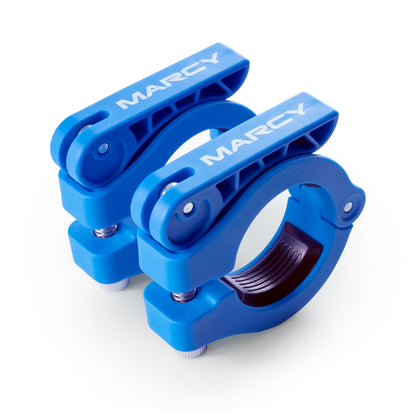 Olympic Barbell Lock Collar Clips to Secure Olympic Weight Plates | Marcy - In Red, Black, Blue, or Pink