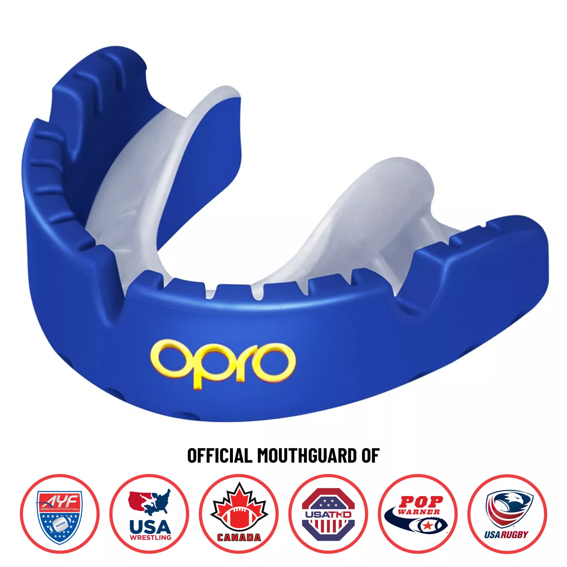 mouth gear Marcy Sports Mouth guard with Braces Bumper - Adult Sizes - Opro by Marcy - Multiple Colors