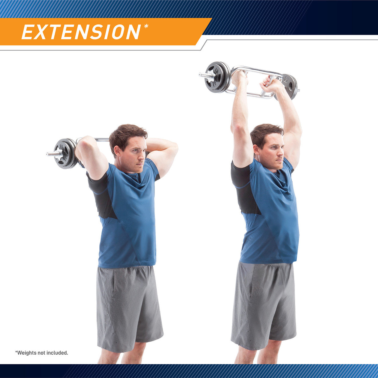 1 Threaded Tricep Bar  Marcy IRBB-34T - Extension