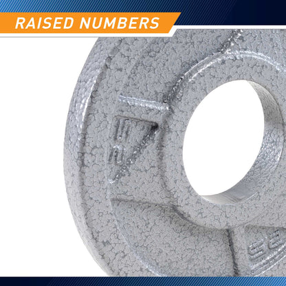 2.5lb Classic Olympic Plate MCW-2 - Infographic - Raised Numbers