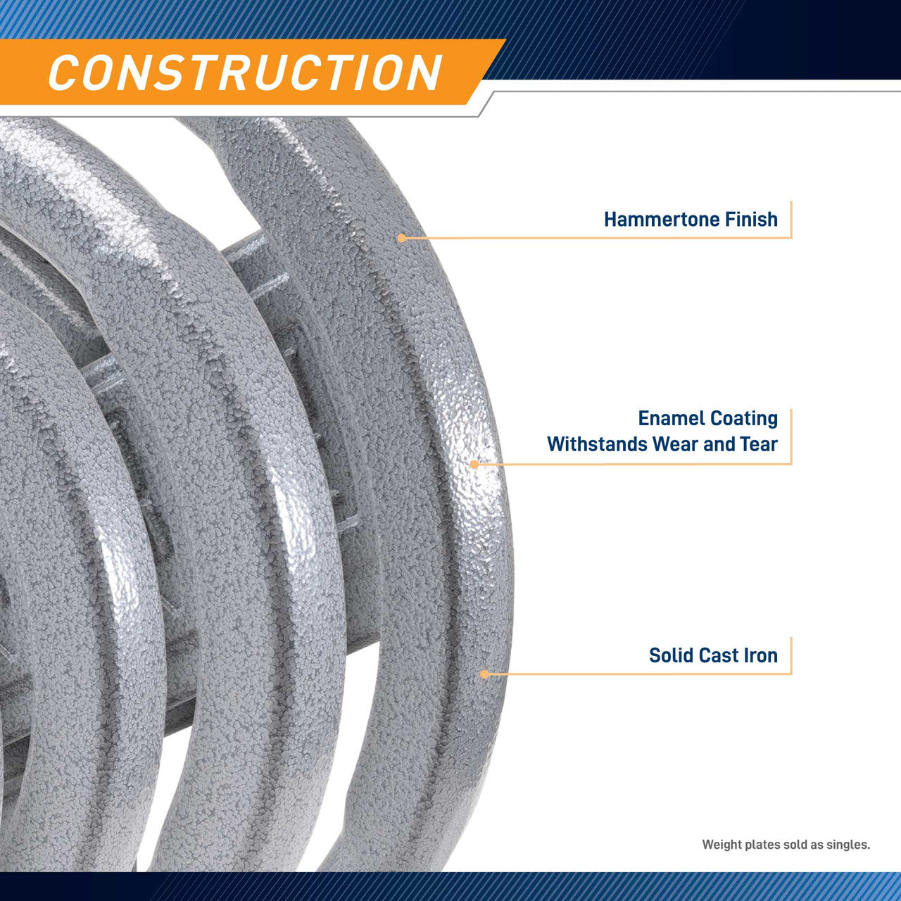 25lb Classic Olympic Plate MCW-25 - Inforaphic - Construction