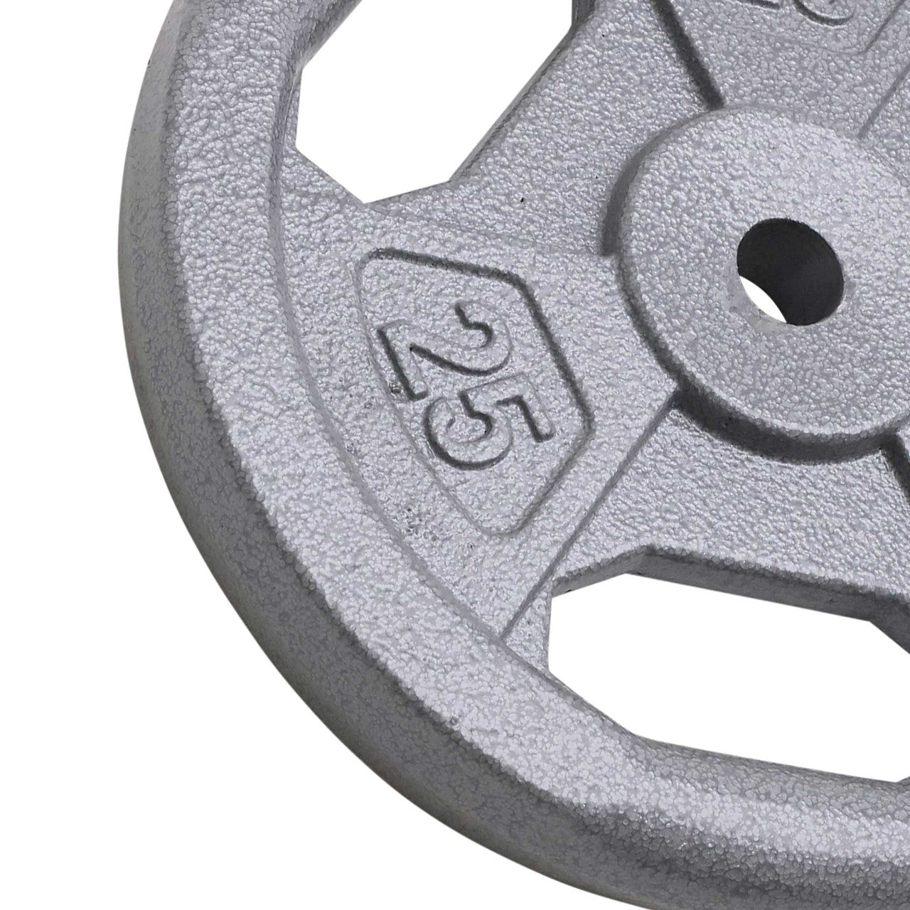 25lb Standard Size Grip Plate  B5G-5525 - Close up of Raised Numbers