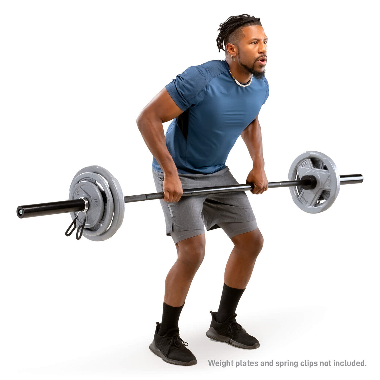 7ft Olympic Barbell 30lbs with 15.5 inch Loadable Sleeves  Marcy TRB-84 -1 