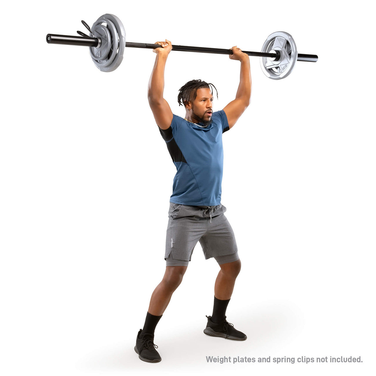 7ft Olympic Barbell 30lbs with 15.5 inch Loadable Sleeves  Marcy TRB-84 -2