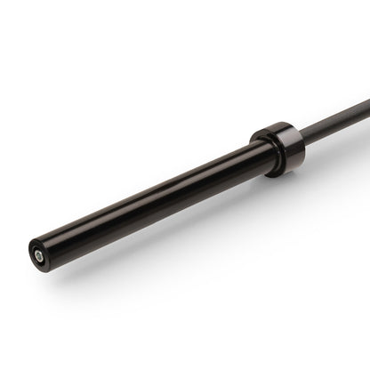 7ft Olympic Barbell 30lbs with 15.5 inch Loadable Sleeves  Marcy TRB-84 - Close of of Sleeve
