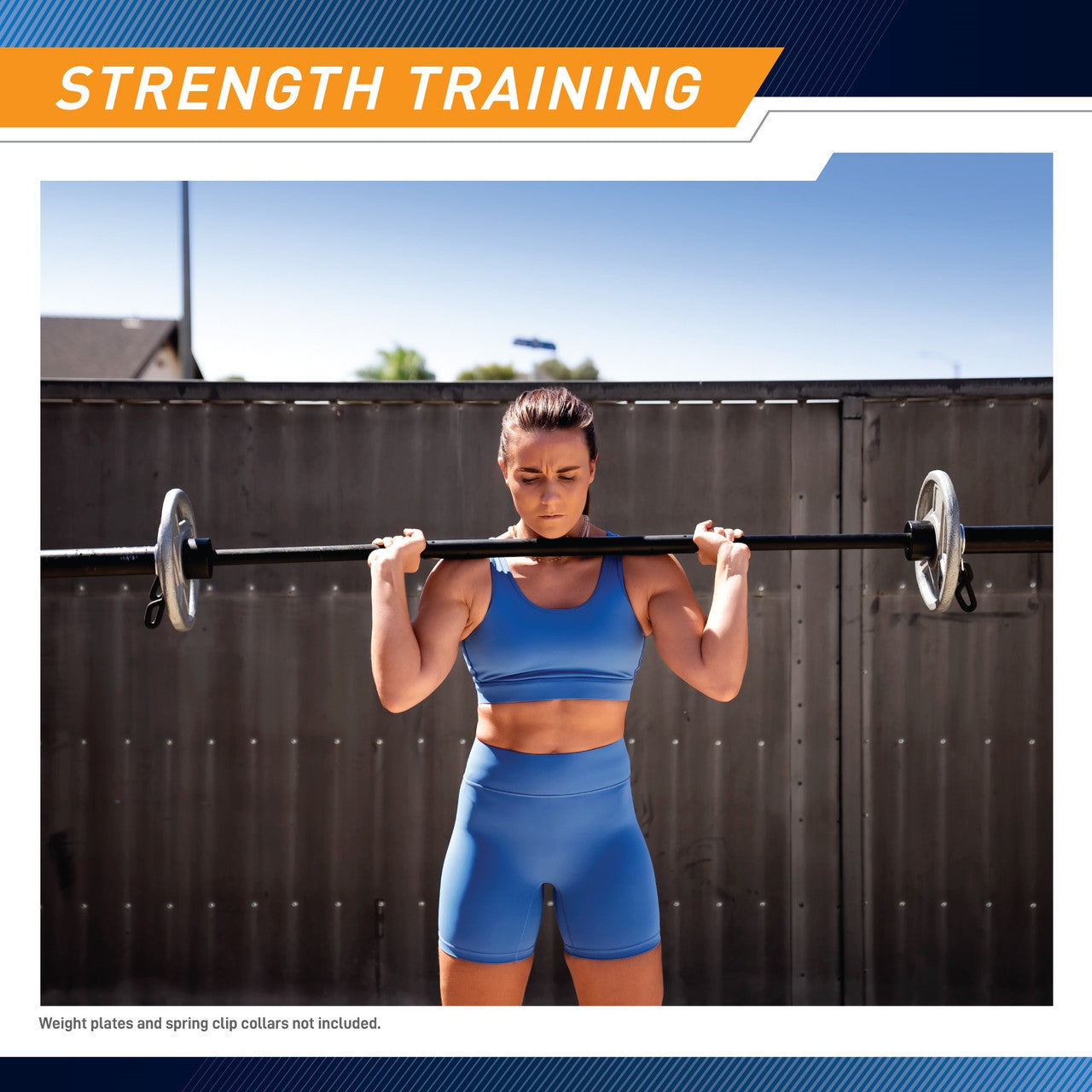 7ft Olympic Barbell 30lbs with 15.5 inch Loadable Sleeves  Marcy TRB-84 - Infographic - Strength Training