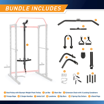 Marcy Accessories Bundle for SM-0562 Power Cage | ACC-0661