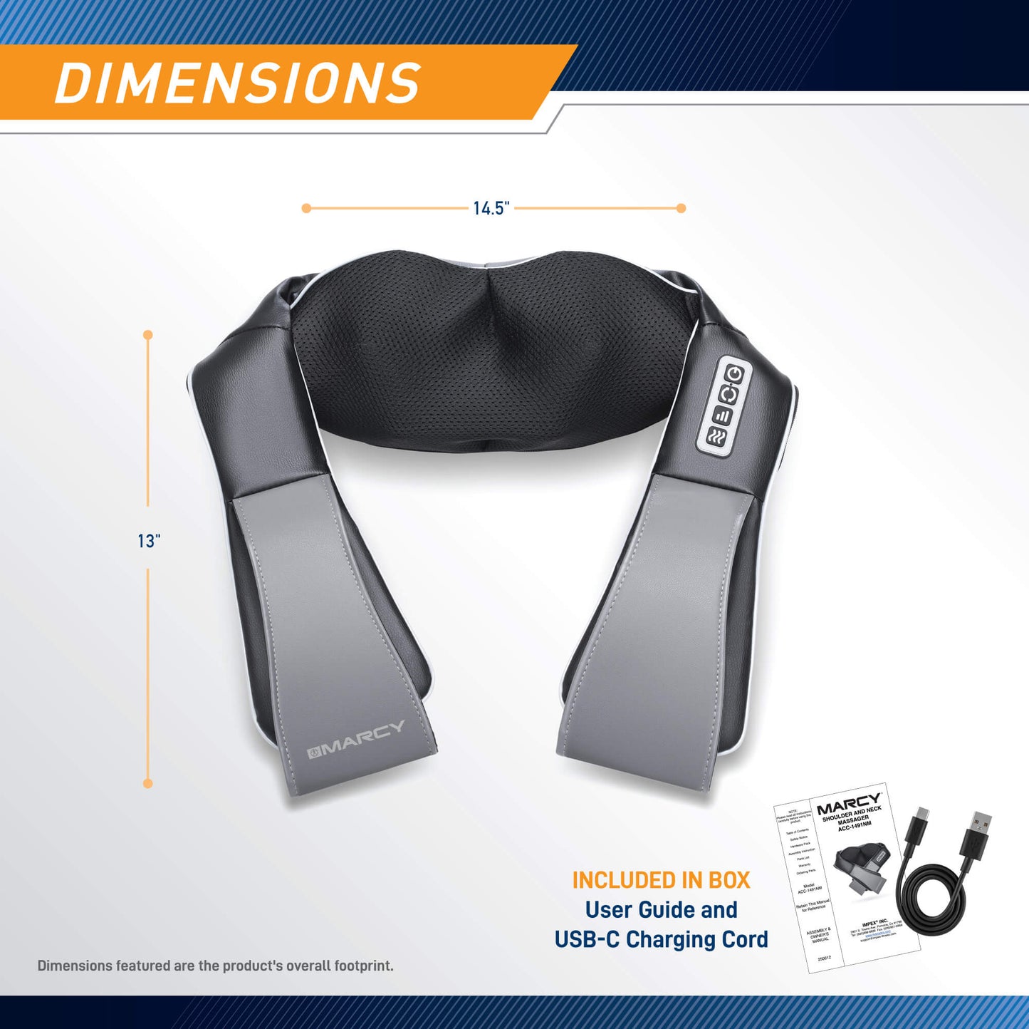 Marcy Rechargeable Neck Massager | ACC-1491NM